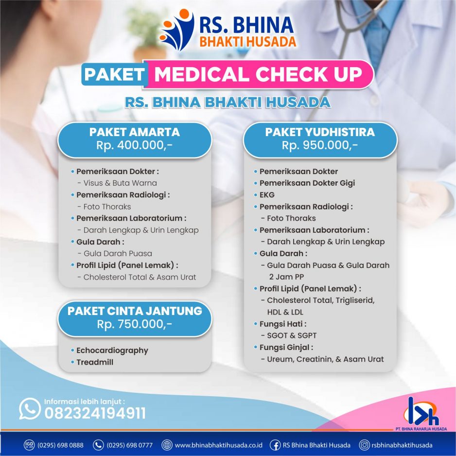 Paket Medical Check Up RS. Bhina Bhakti Husada